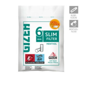 gizeh slim filter menthol