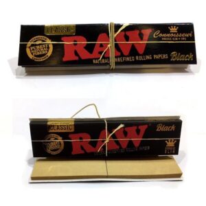 RAW - Black Connoisseur Kingsize Slim + Tips