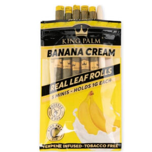 King Palm Banana Cream x 5 Mini Rolls